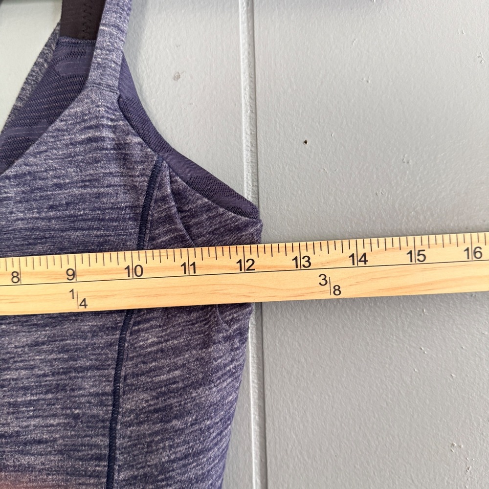 Lululemon Run For Gold Tank‎ Top Built In Bra Racerback Yoga Navy Blue Small - Picture 4 of 5